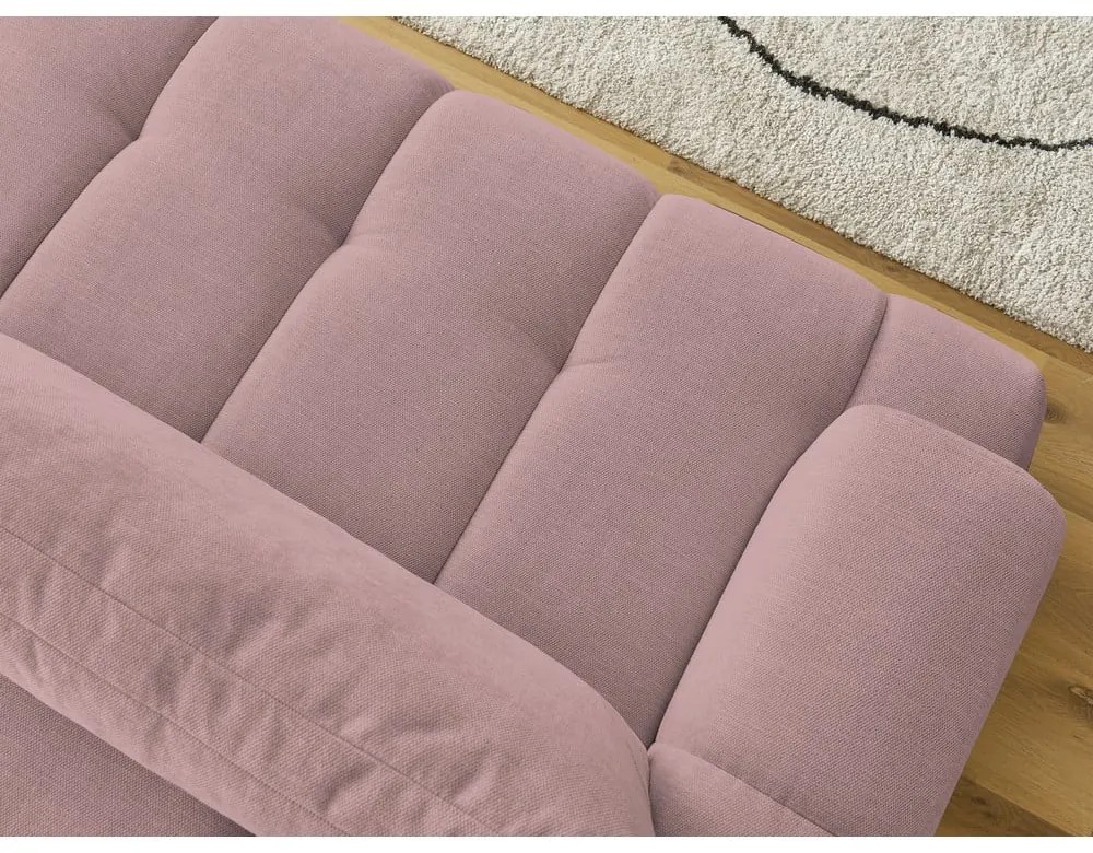 Розов сгъваем/с място за съхранение диван 251 cm Fuji – Bobochic Paris