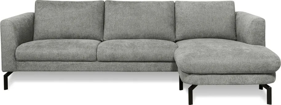 Светлосив ъглов диван (десен ъгъл) Gomero – Scandic