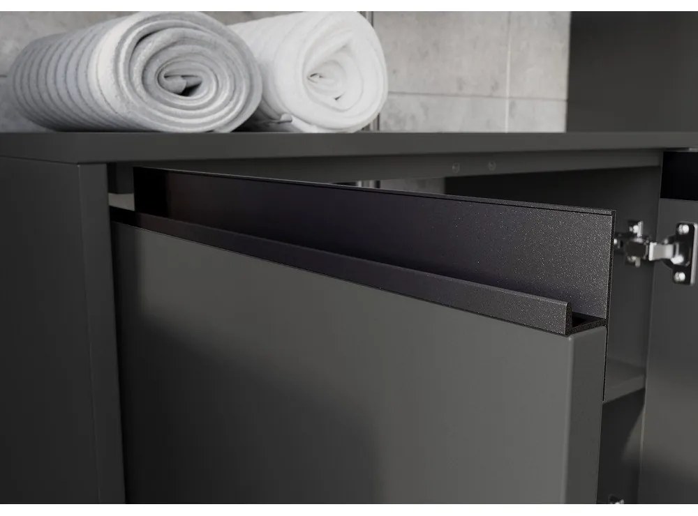 Антрацитен шкаф за мивка 63x55 cm Lemont – Germania