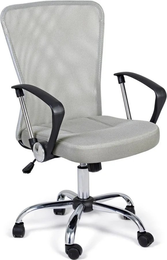 Светлосив тапициран офис стол Brisbane – Yes Everyday