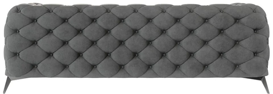 Сив кадифен диван 225 cm Chelsea – Ropez