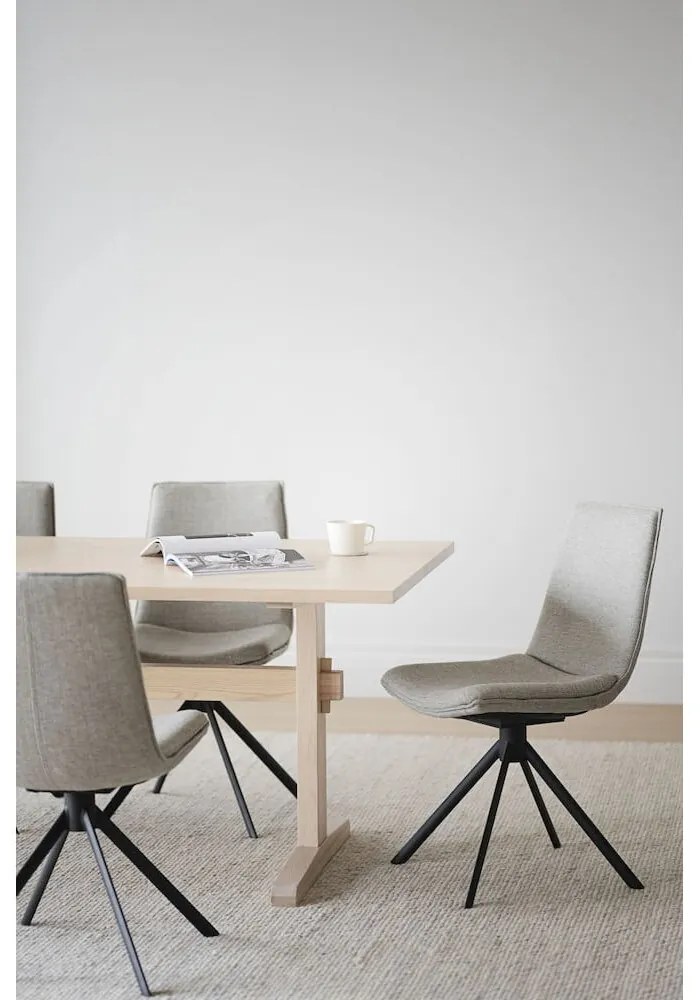 Бежови въртящи се трапезни столове в комплект от 2 броя Lowell - Rowico