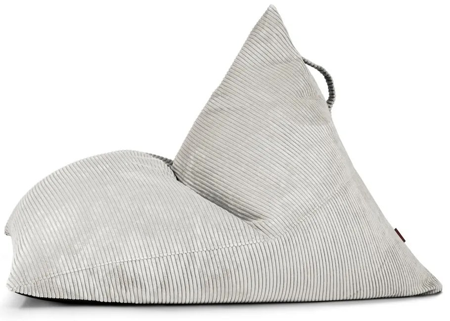 Кремав пуф от рипсено кадифе Razz – SLOWDOWN