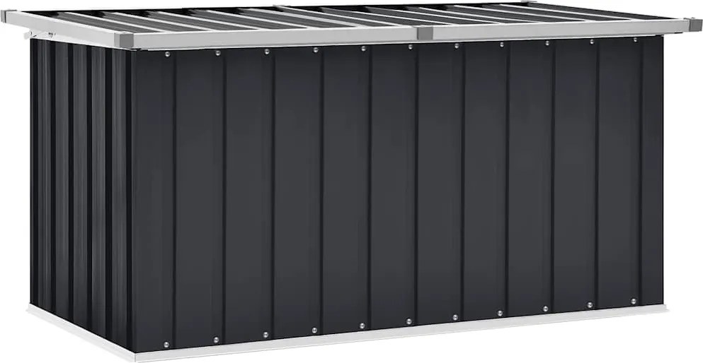46263 vidaXL Градински сандък за съхранение, антрацит, 129x67x65 см