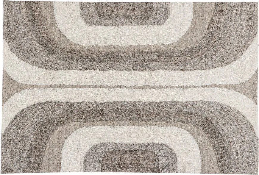 Сив/бежов килим със смес от вълна 170x240 cm Moro – WOOOD