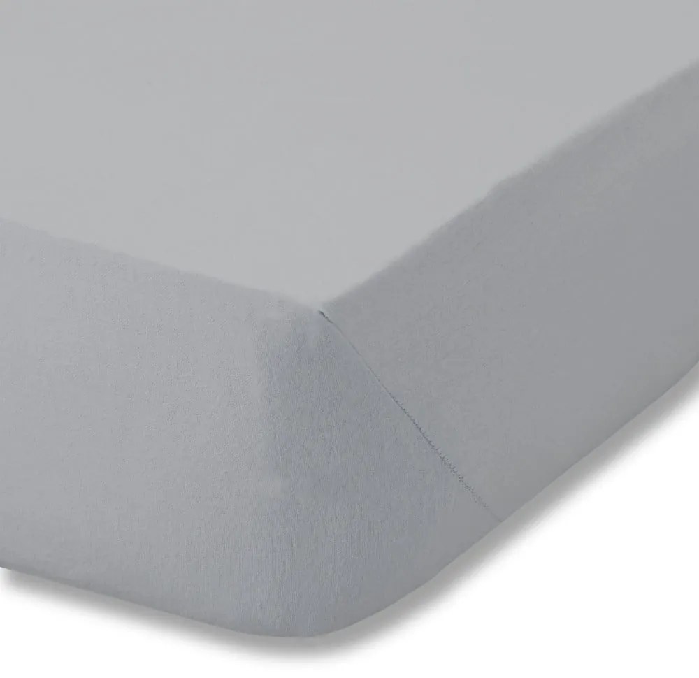 Сив памучен чаршаф 90x190 cm - Catherine Lansfield