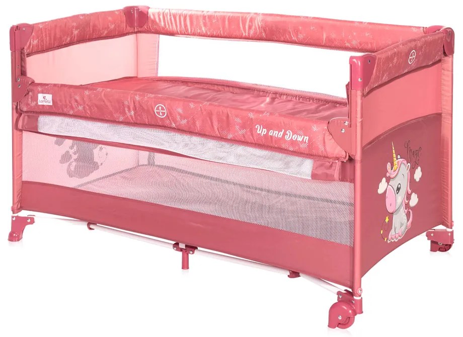 LORELLI Classic Кошара на 2 нива UP AND DOWN с падаща преграда ROSE VELVET UNICORN