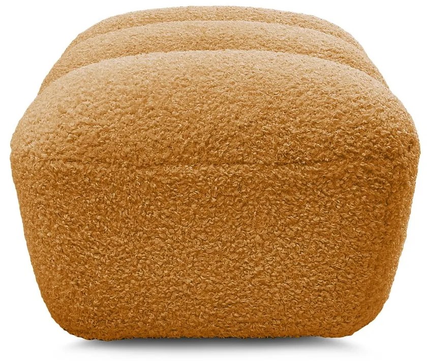 Табуретка от прежда с примки от букле в цвят горчица Hippolyte – Bobochic Paris