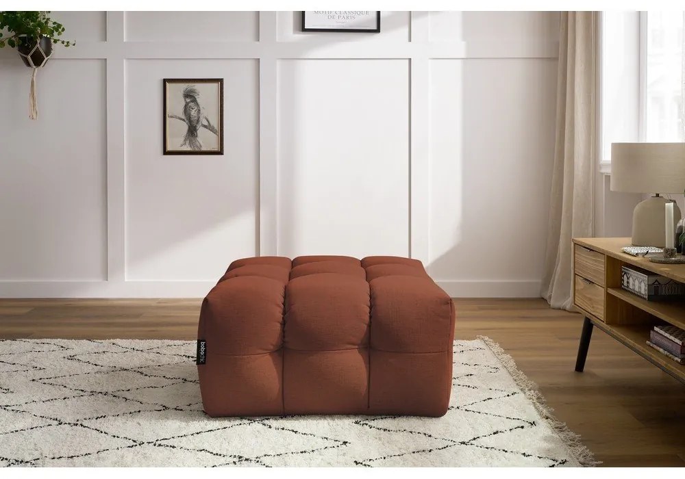 Табуретка за крака в тухлен цвят Cloud - Bobochic Paris