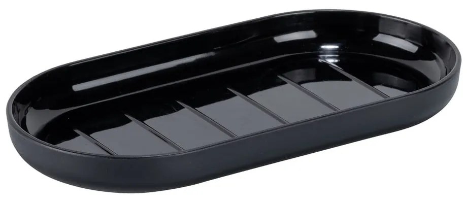 Черен пластмасов комплект аксесоари за баня Fano – Allstar