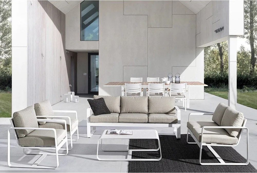 Бял метален градински стол Merrigan – Bizzotto