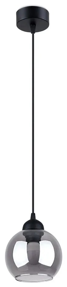 Черно висящо осветително тяло ø 15 cm Grande - Sollux