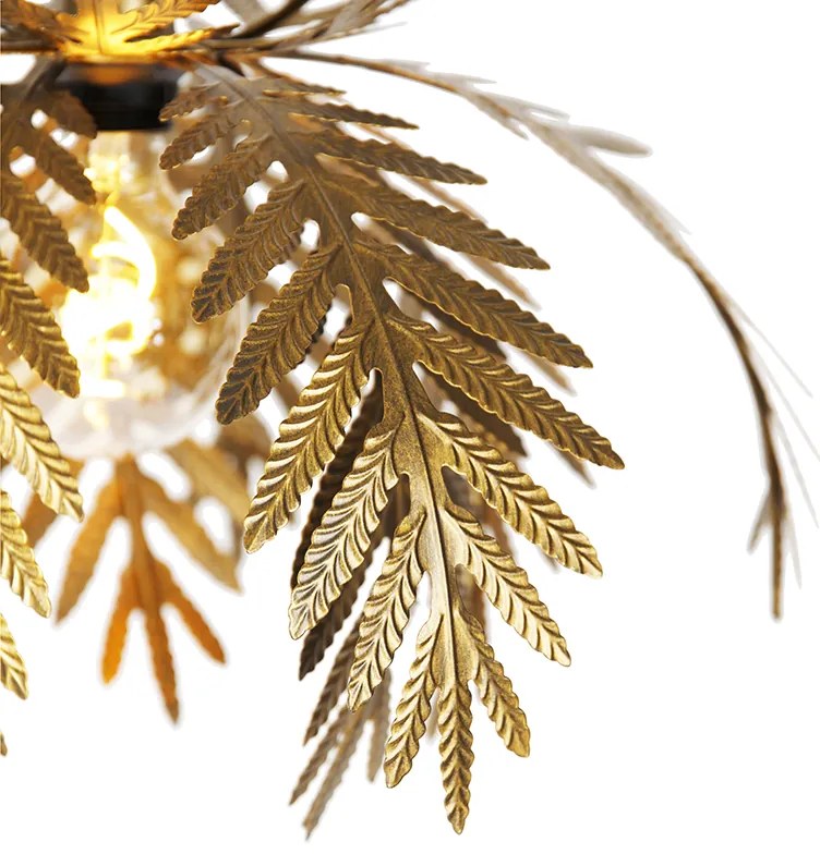 Винтидж висяща лампа златни пера - Botanica
