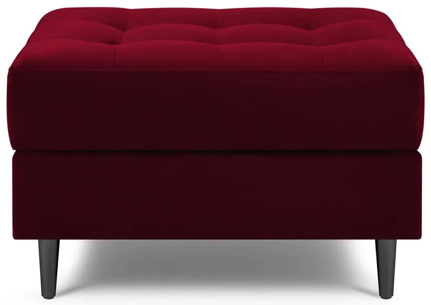 Столче за крака от червено кадифе Santo - Milo Casa