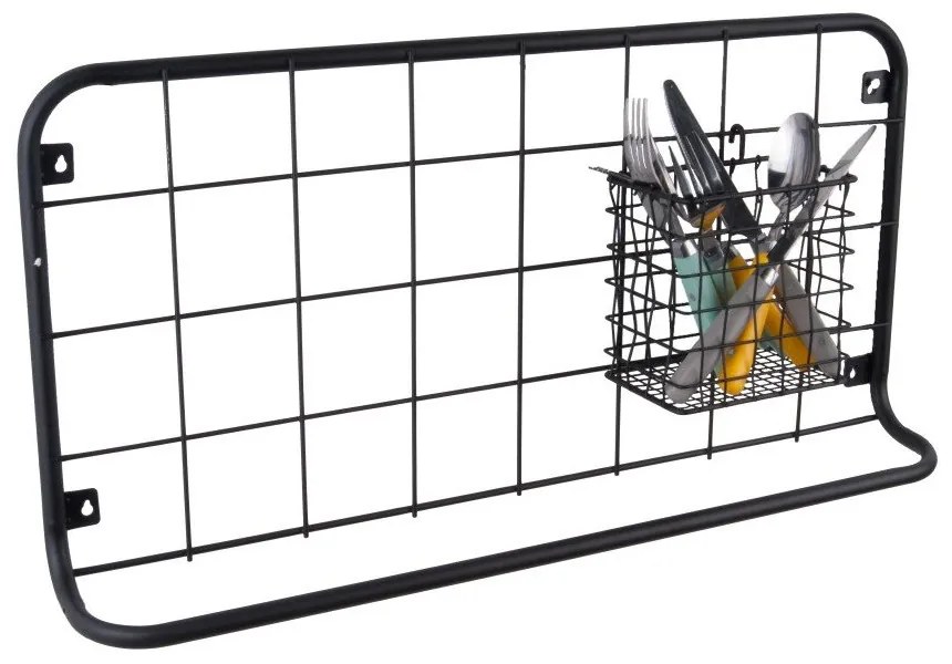 Органайзер за стена в черно Open Grid - PT LIVING