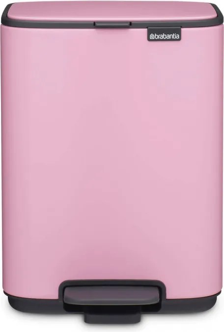 Кош за боклук Brabantia Bo Pedal 1010444, 4 л, Леко затваряне, Противоплъзгаща основа, Розов