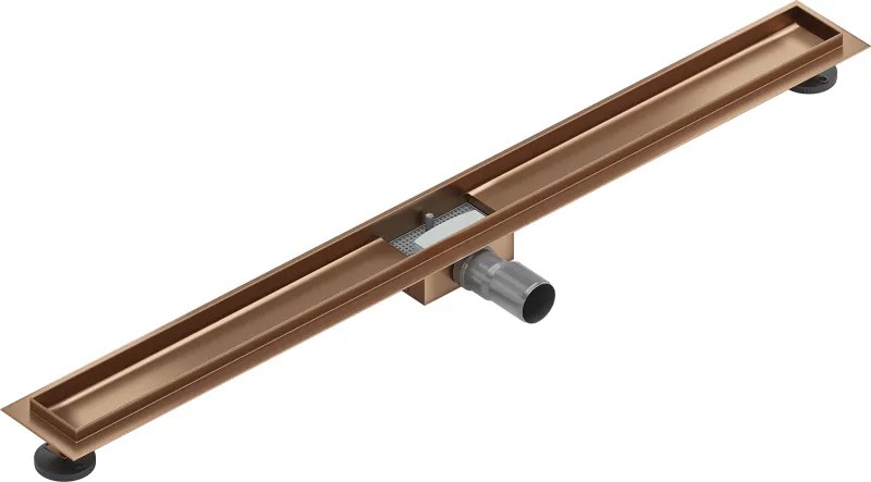 Mexen Flat корпус за линеен отвод 90 см, матирана мед - 1C15090