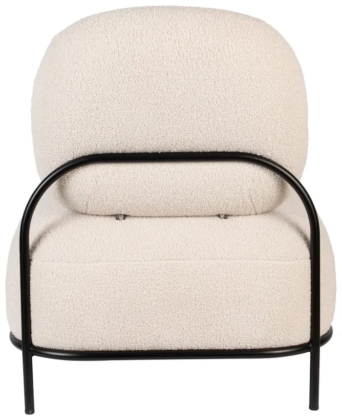 Кремаво кресло от букле Polly – White Label