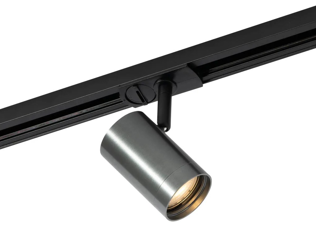 Модерен прожектор Gunmetal за 1-фазова релсова система - Iconic Jeana
