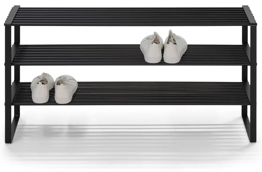Черна метална стойка за обувки 100x48,5x29 cm Rex – Spinder Design