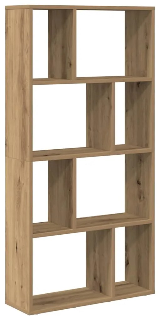 858155 vidaXL Библиотека, дъб артизан, 60x20x120,5 см, инженерно дърво