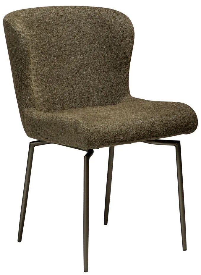 Тапициран трапезен стол в цвят каки Glam – DAN-FORM Denmark