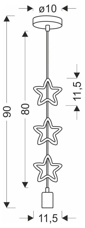 Детска лампа с метален абажур Single - Candellux Lighting