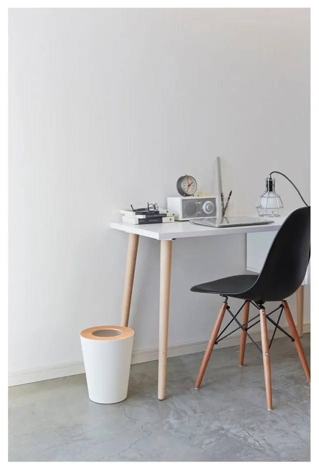 Бяла кошница за отпадъци Round Rin - YAMAZAKI