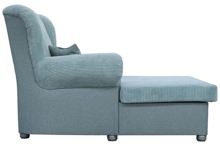 Сиво-синьо кресло от рипсено кадифе Lord – Ropez