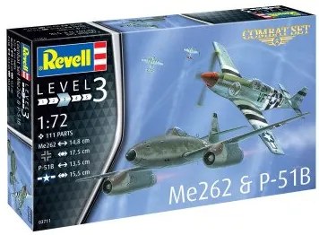 Revell - Сглобяем модел Самолет Месершмит Me262 &amp; P-51B