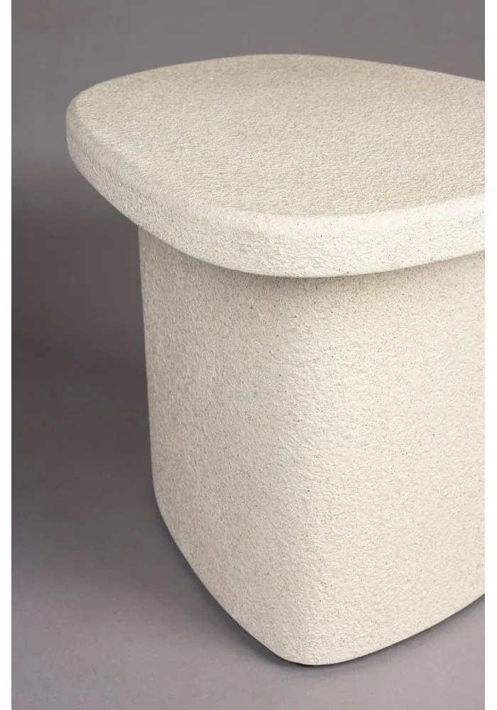 Странична масичка с плот от имитация на мрамор 45x56 cm Veda – Dutchbone