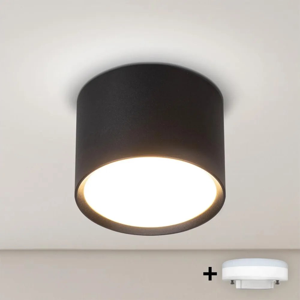 BRILAGI - LED Точково осветително тяло SMOOTH 1xGX53/15W/230V 60x82 mm черно