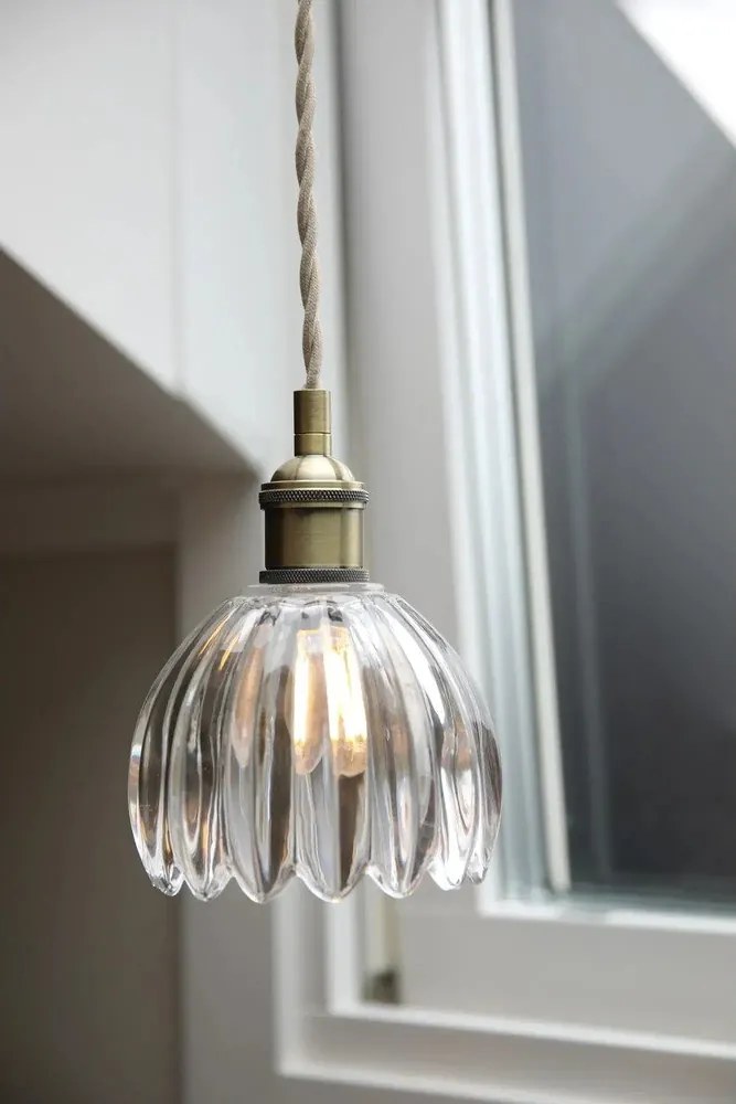 Метално висящо осветително тяло със стъклен абажур ø 13 cm Gota – Markslöjd