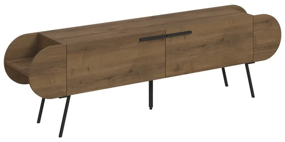 ТВ масичка от естествен орех 195x57 cm Saluso - Marckeric