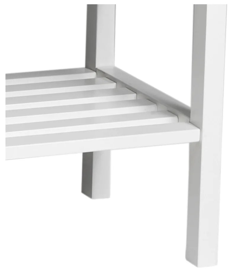 Бяла стойка за обувки от масивна бреза Confetti – Rowico