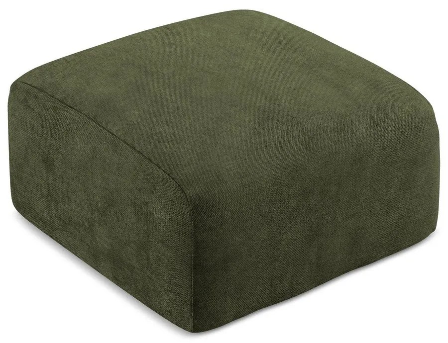 Зелена шенилова табуретка Leila – Makamii