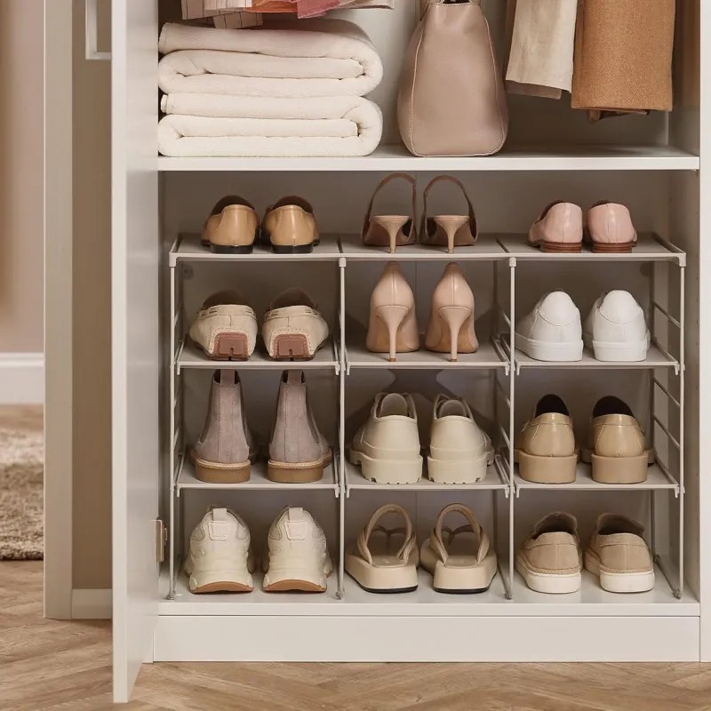 Регулируем рафт за обувки Joseph Joseph 55009, 12 чифта, 3 рафта, Стоманена основа, Екрю