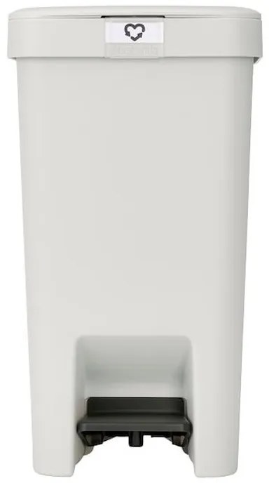 Кош за боклук с педал Brabantia StepUp 1008480, 16 л, Екологични материали, Голям отвор, Светлосив