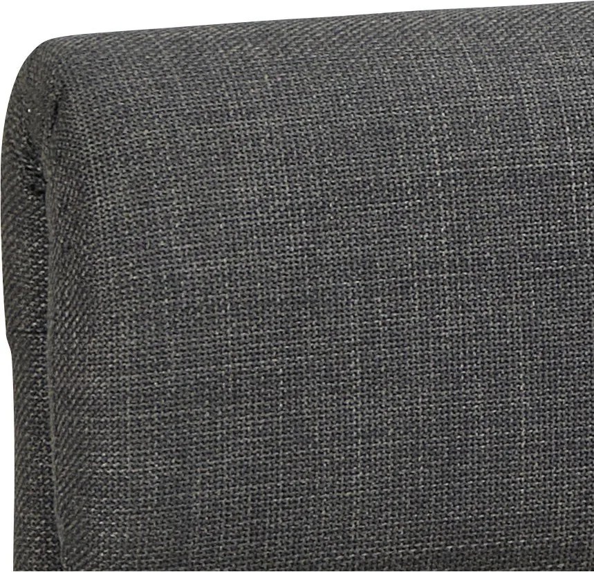 Тъмносиво двойно тапицирано легло с място за съхранение и включена подматрачна рамка 160x200 cm Calvi – Actona