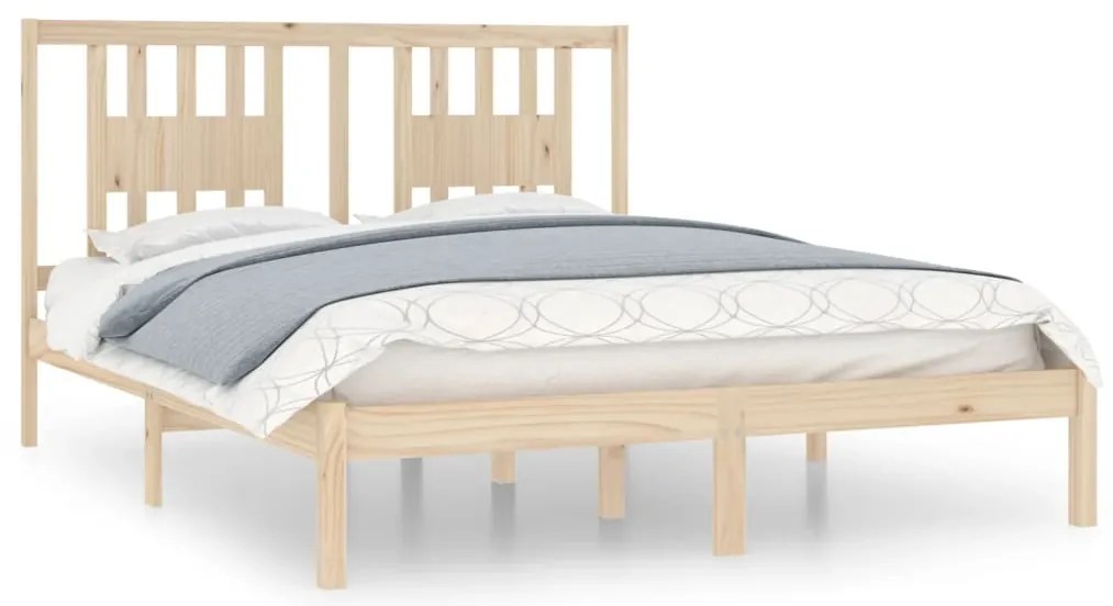 3104073 vidaXL Рамка за легло, бор масив, 160х200 см