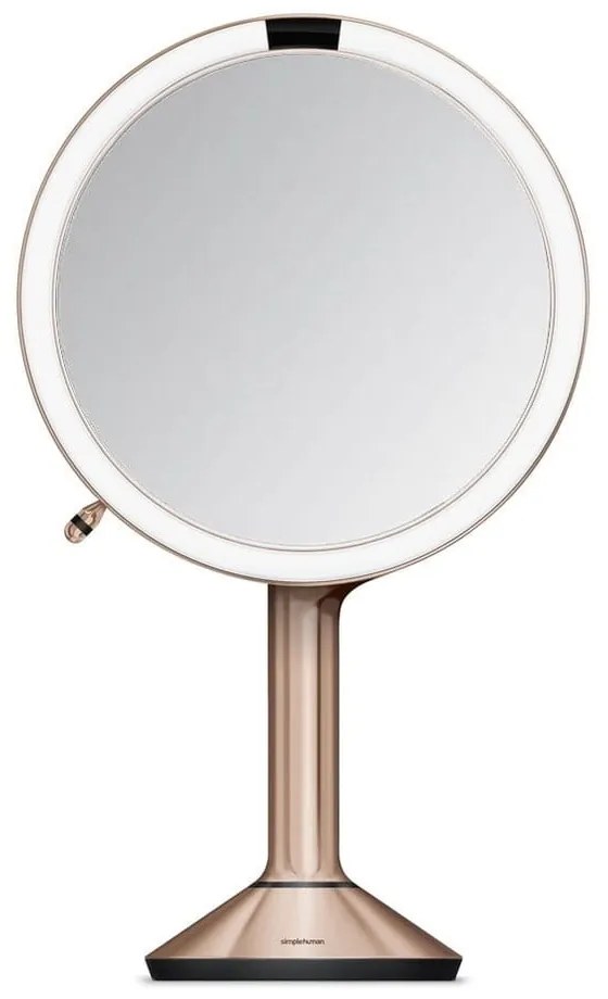 Козметично огледало със светлина/увеличително (5x) ø 20 cm Sensor Trio – simplehuman