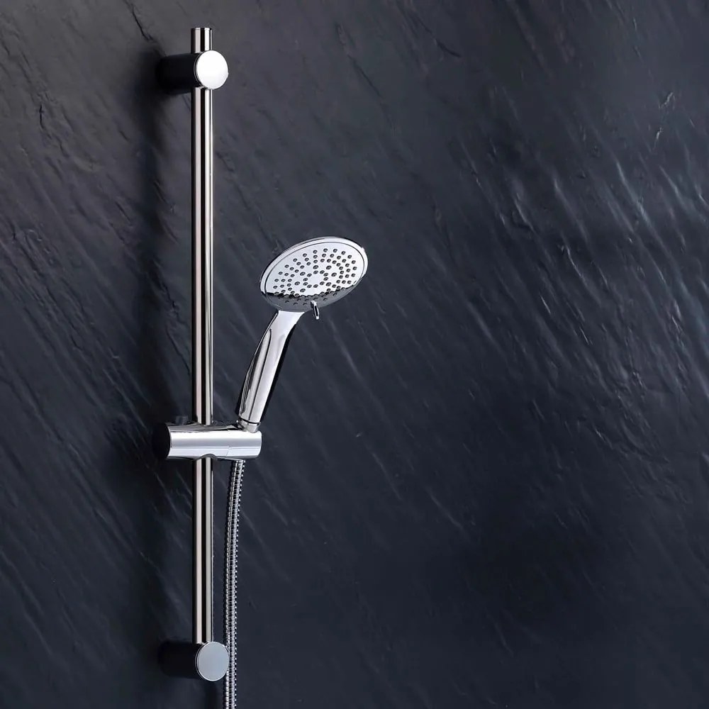 Пластмасов душ комплект от в матово сребрист цвят с ръчен душ 70 cm Hydro – douceur d'intérieur