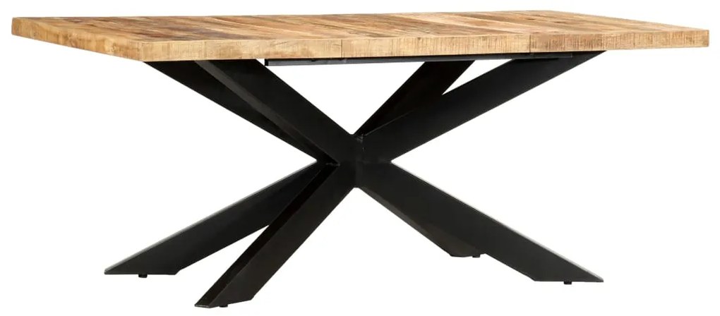 285963 vidaXL Трапезна маса, 180x90x76 cм, грубо мангово дърво масив
