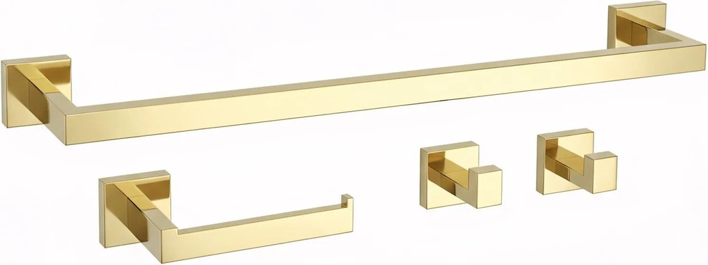 Комплект аксесоари за баня Rio Gold 4 части