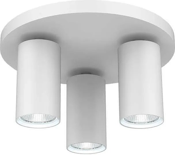 Кръгъл спот за таван LUX, бял, 3хGU10