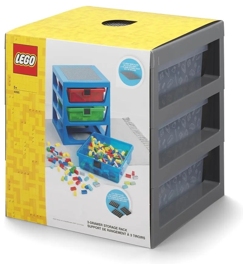 Сив органайзер с 3 чекмеджета Storage - LEGO®
