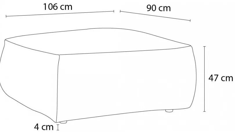 Зелена табуретка от рипсено кадифе Voltaire – Bobochic Paris