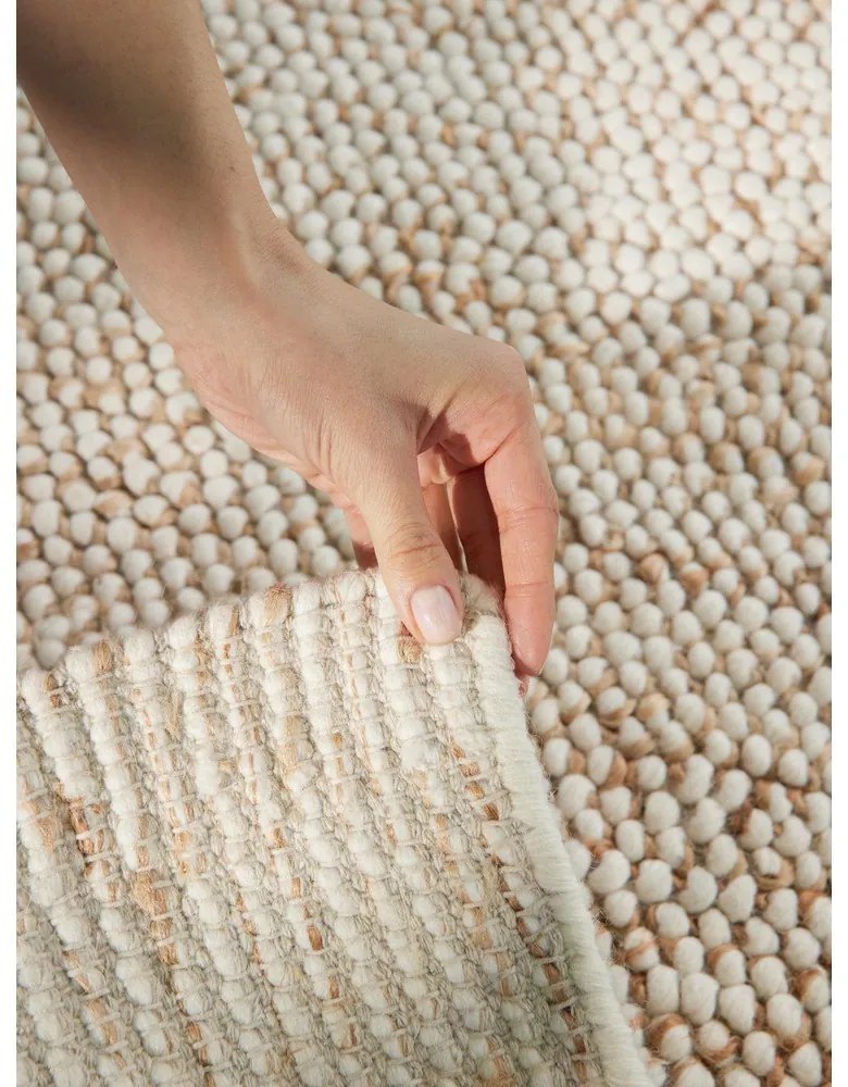 Бежов ръчно изработен килим със смес от вълна 200x300 cm Peas – Villeroy&amp;Boch