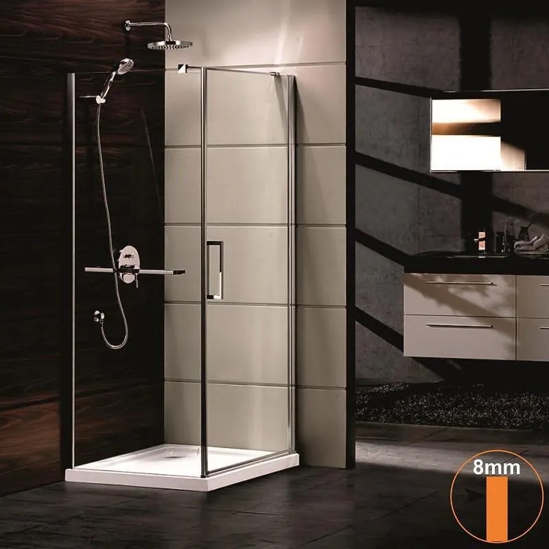 Душ кабина ICL 157 80 R NEW, 80x80x200см, 8мм