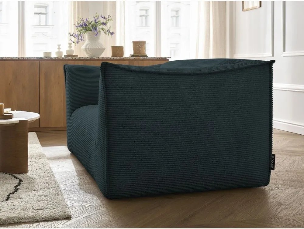 Тъмносин диван от рипсено кадифе 170 cm Giorgia – Bobochic Paris